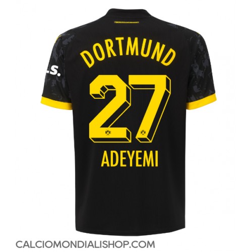 Maglie da calcio Borussia Dortmund Karim Adeyemi #27 Seconda Maglia 2023-24 Manica Corta